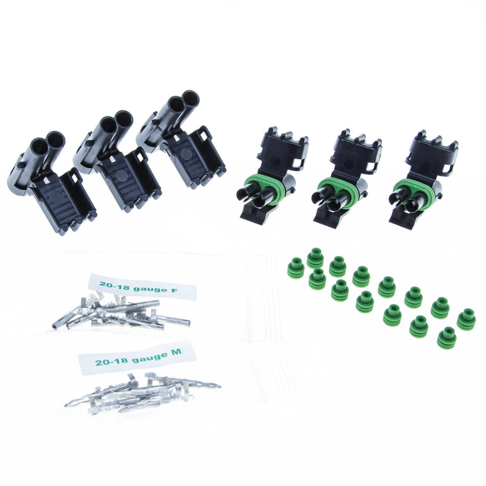 Weather Pack 2 Position - 20-18 Gauge (3) Pack