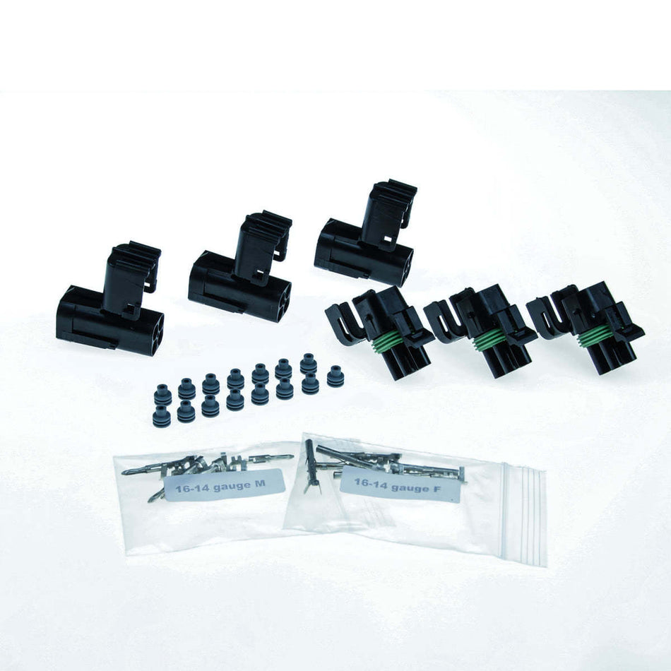 Weather Pack 4 Square Position - 16-14 Gauge (3) Pack