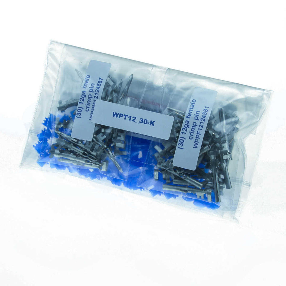 Weather Pack 12 Gauge Terminal Pack – 30 Terminal Sets
