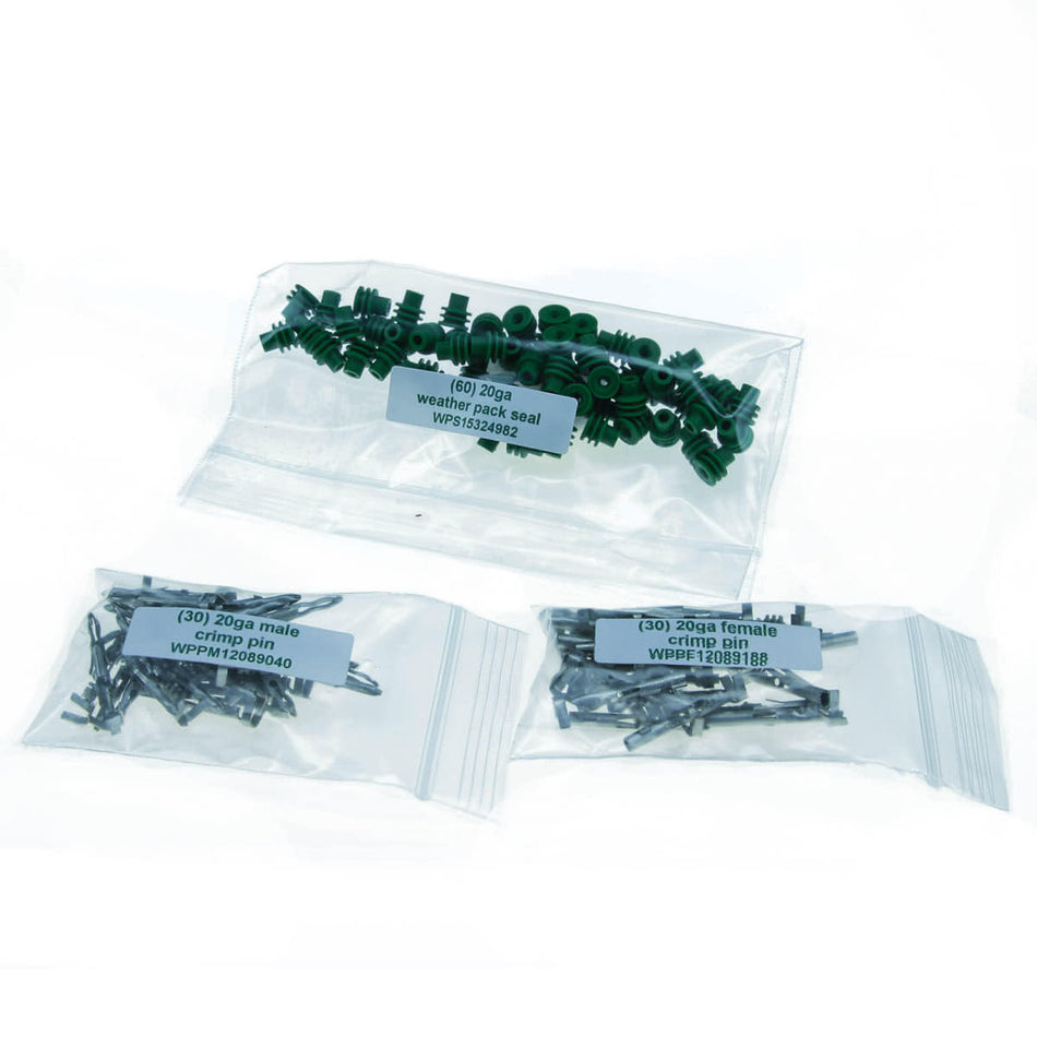 Weather Pack 20-18 Gauge Terminal Pack – 30 Terminal Sets