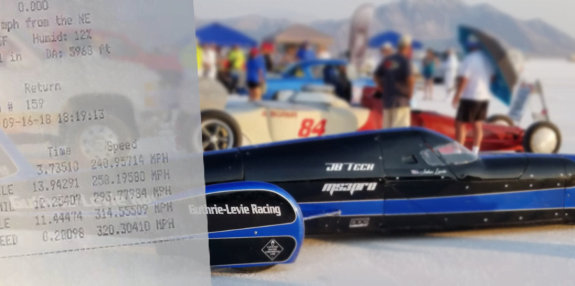 Guthrie-Levie MS3Pro Ultimate Streamliner Sets 320mph Record - World's fastest streamlined motorcycle runs MS3Pro