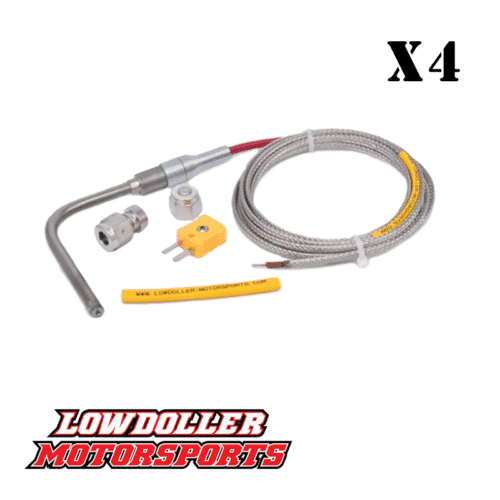 LDM 1-8 Cylinder 1/4" Open Tip Probe EGT Kit