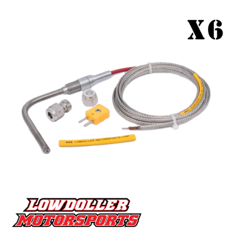 LDM 1-8 Cylinder 1/4" Open Tip Probe EGT Kit