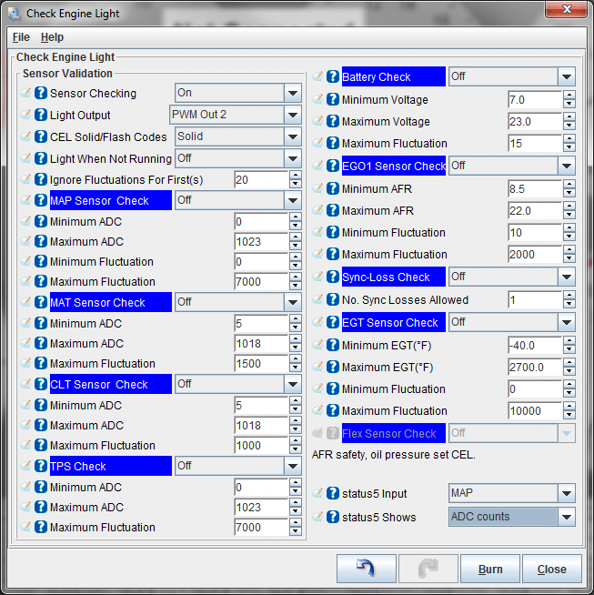 MS3Pro, Failsafe. safeties