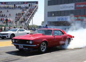 James McEntire 1968 Big Block Camaro at 2015 Hot Rod Drag Week - Burnout