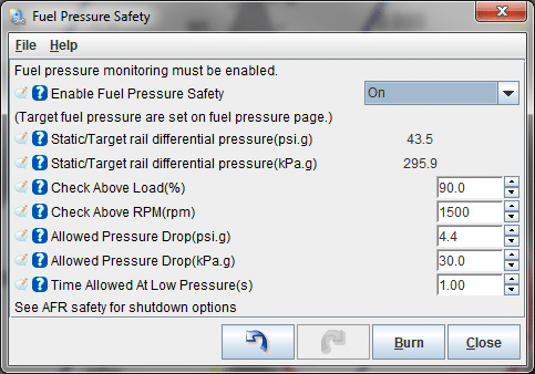 MS3Pro, Failsafe. safeties