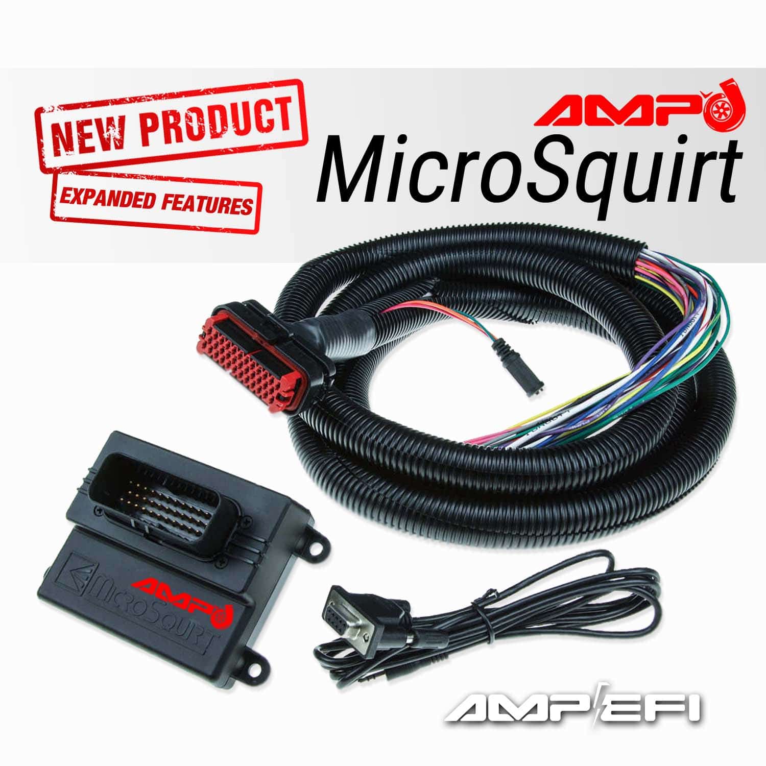 AMP'd MicroSquirt with 8' Harness